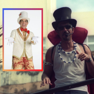 Durval Lelys fantasiado no Carnaval de Salvador